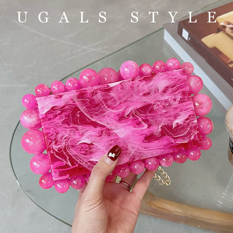 Evening Bag Beaded - حقيبة سهرة فاخرة مصممة من الأكريليك
