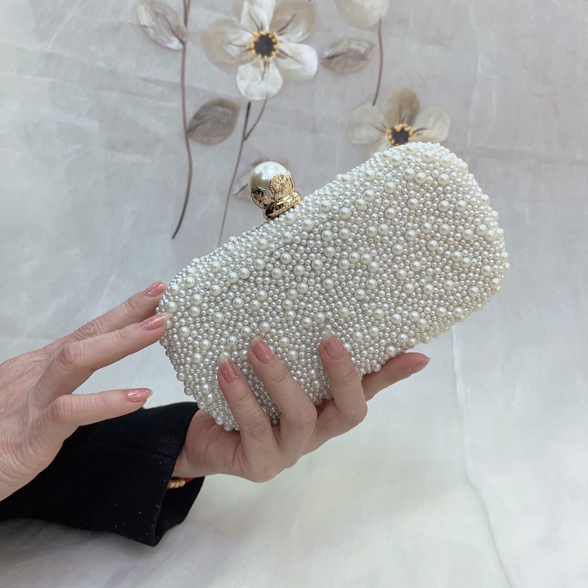 Evening Bag Beaded - فاخر الزفاف مساء فستان حقيبة سلسلة