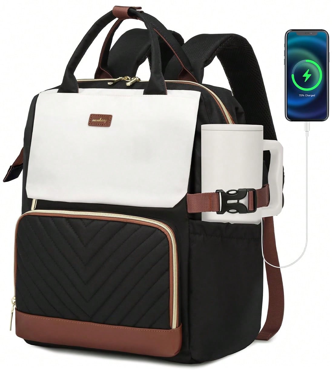 Women Bags With Laptop Compartment - حقيبة ظهر للنساء لحمل الكمبيوتر المحمول،