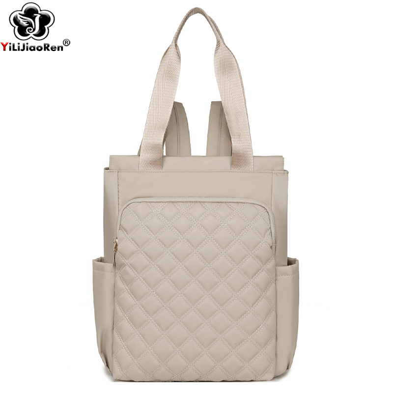 Women Bags With Laptop Compartment - حقيبة ظهر عصرية منقوشة للنساء مقاومة