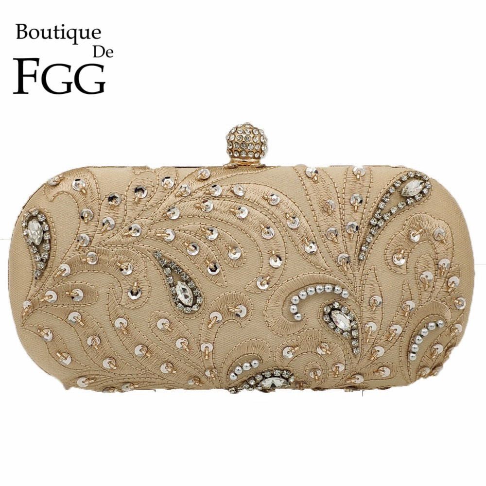 Evening Bag Beaded - Boutique De FGG-حقيبة يد نسائية مطرزة