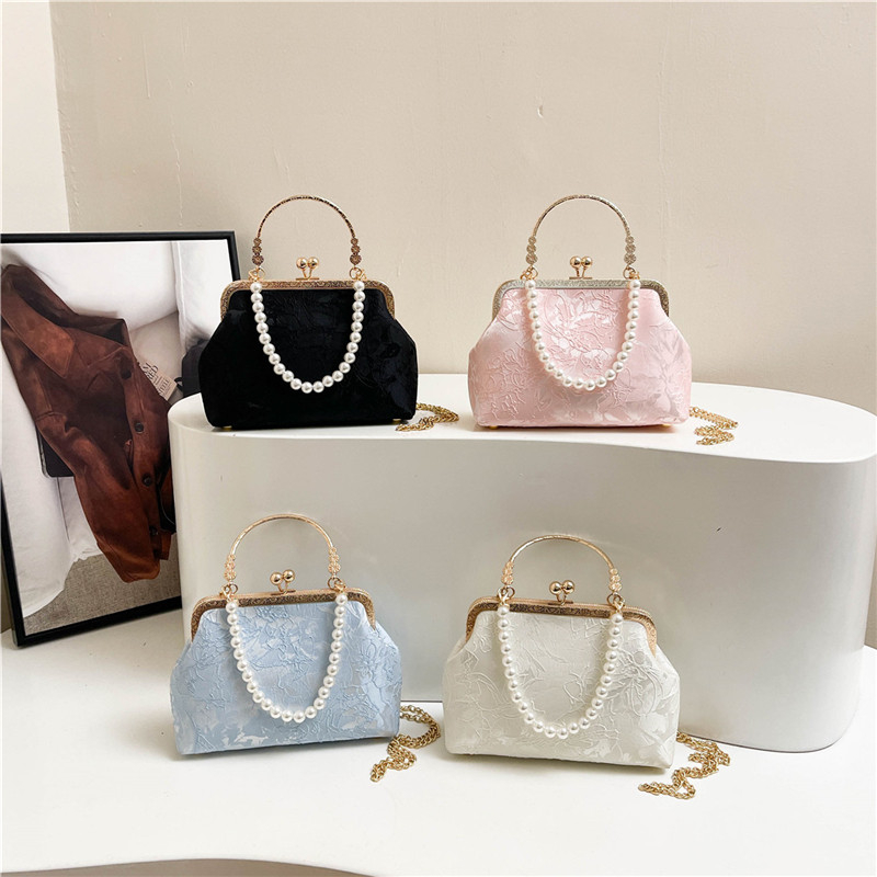 خمر الكلاسيكية حقيبة الدانتيل  - مراجعة Evening Bag Beaded وسعره
