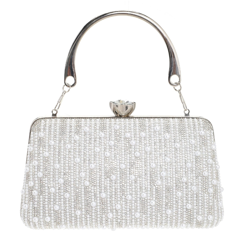 حقائب سهرة فضية رسمية للنساء ب - مراجعة Evening Bag Beaded وسعره