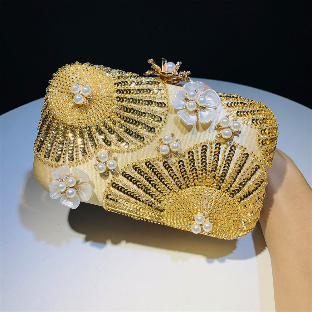 بريق الترتر رائعة مخلب محفظة ا - مراجعة Evening Bag Beaded وسعره