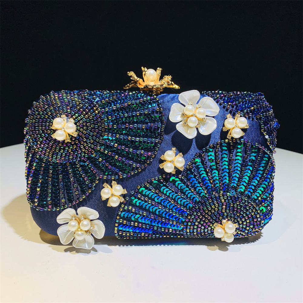 بريق الترتر رائعة مخلب محفظة ا - مراجعة Evening Bag Beaded وسعره