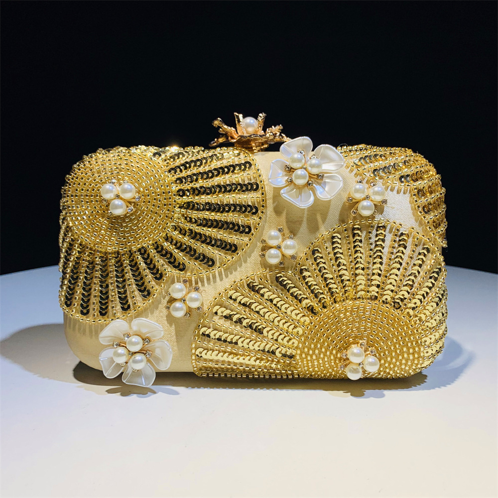 بريق الترتر رائعة مخلب محفظة ا - مراجعة Evening Bag Beaded وسعره