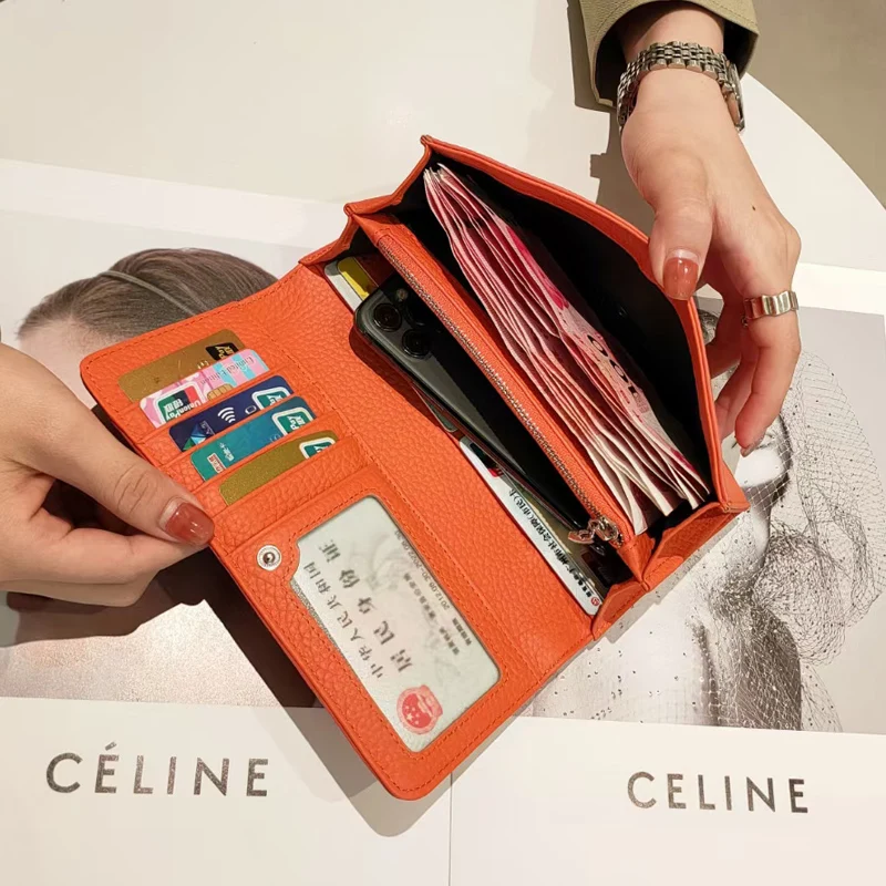محفظة جلدية أصلية للنساء مخلب  - مراجعة Women Bags Lv وسعره