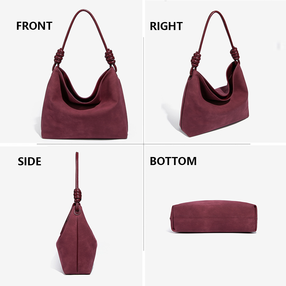 حقيبة كتف نسائية من الجلد المد - مراجعة Hobo Bag Slouchy وسعره