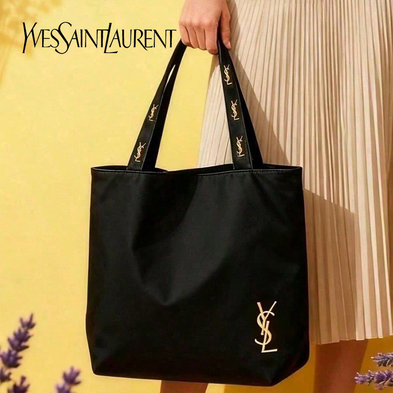 حقيبة كتف من القماش الأسود من  - مراجعة Women'S Ysl Bags Tote وسعره