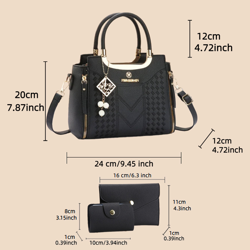 مجموعة حقائب يد من 3 قطع مصنوع - مراجعة Women Bags For Gift وسعره