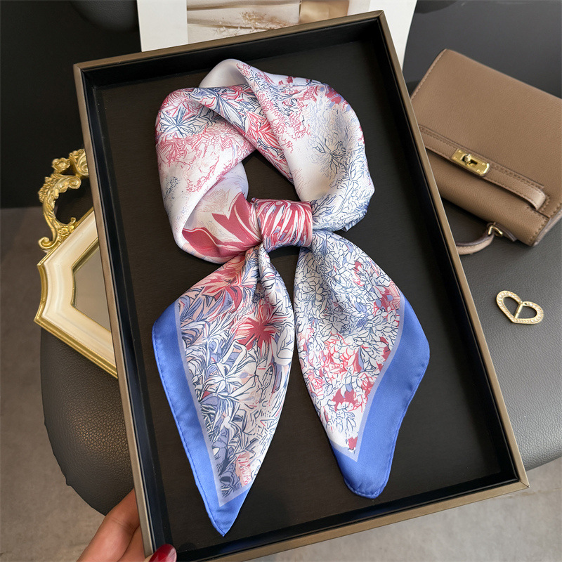 وشاح حريري بتصميم فاخر مطبوع ل - مراجعة Women Bags Online وسعره