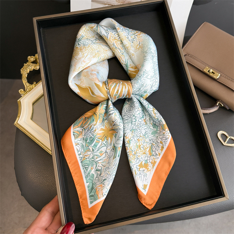 وشاح حريري بتصميم فاخر مطبوع ل - مراجعة Women Bags Online وسعره