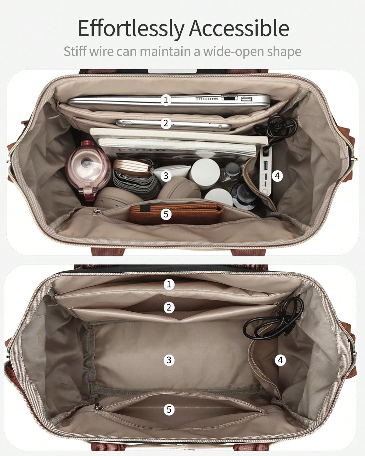 حقيبة ظهر للنساء لحمل الكمبيوت - مراجعة Women Bags With Laptop Compartment وسعره