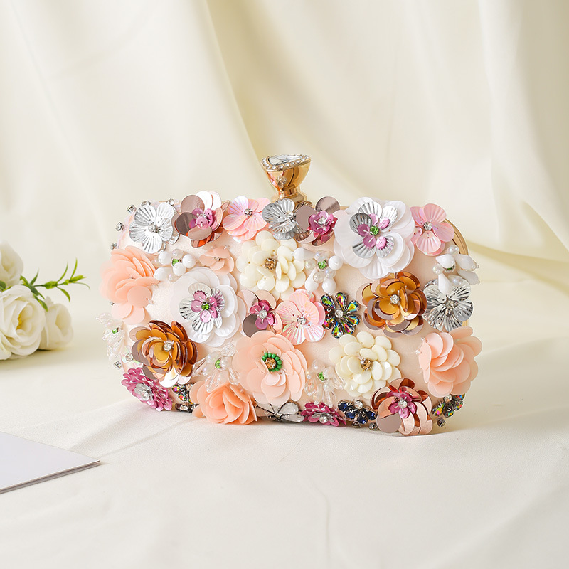 الأزهار مساء عشاء حقيبة يد مطر - مراجعة Evening Bag Beaded وسعره