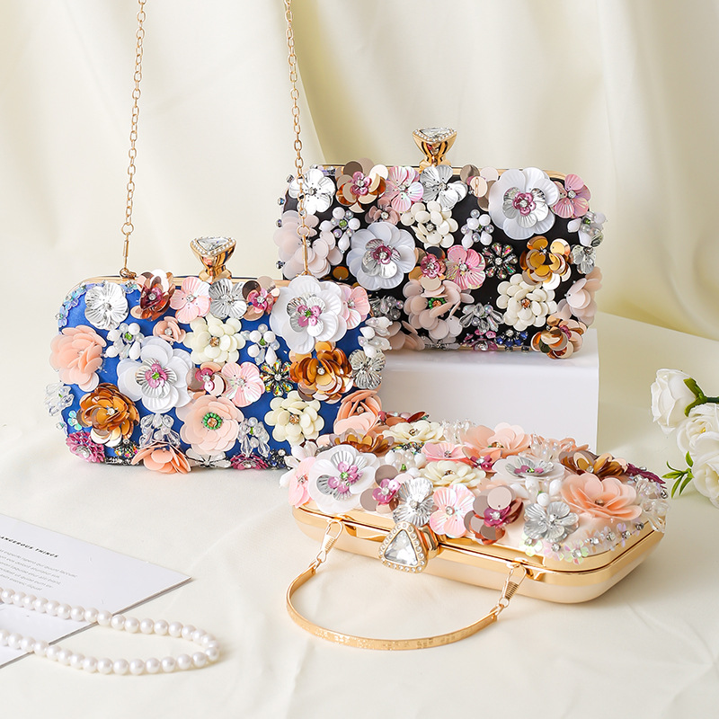 الأزهار مساء عشاء حقيبة يد مطر - مراجعة Evening Bag Beaded وسعره
