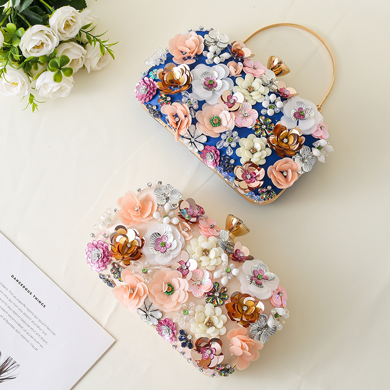 الأزهار مساء عشاء حقيبة يد مطر - مراجعة Evening Bag Beaded وسعره