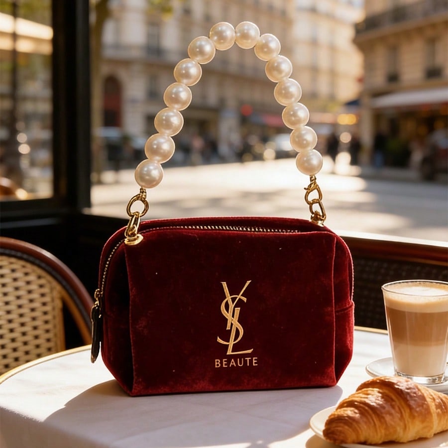 حقيبة مستحضرات التجميل المخملي - مراجعة Women'S Ysl Bags Tote وسعره