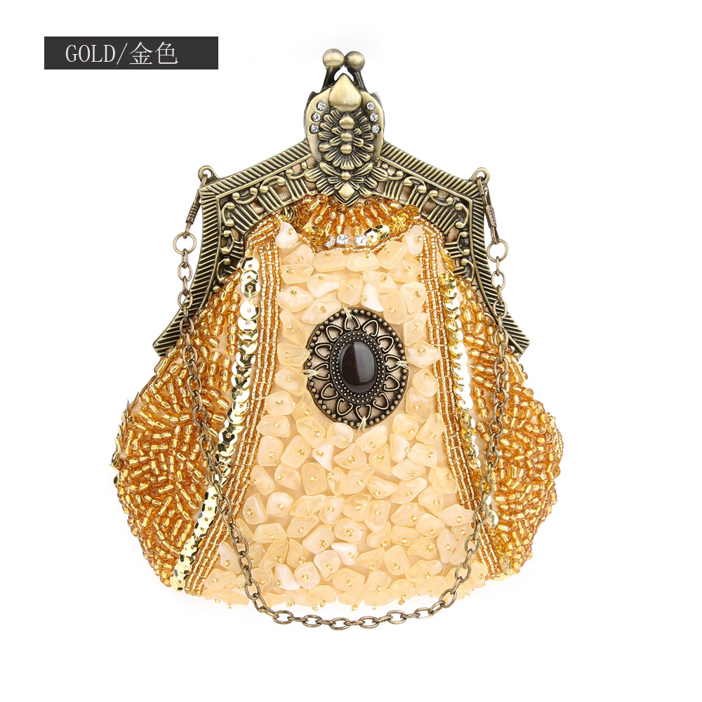 مخلب مطرز بالترتر اللؤلؤ للنسا - مراجعة Evening Bag Beaded وسعره