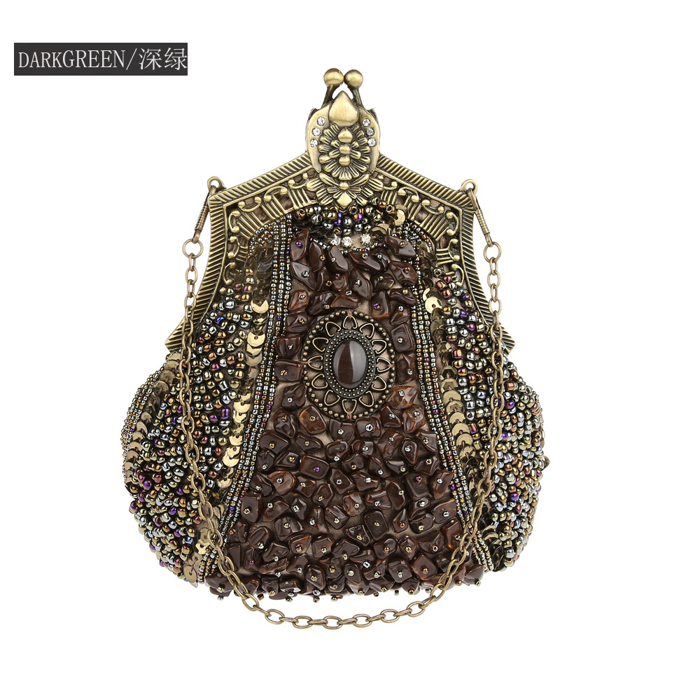 مخلب مطرز بالترتر اللؤلؤ للنسا - مراجعة Evening Bag Beaded وسعره