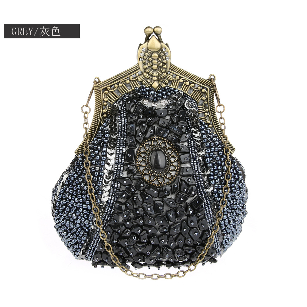 مخلب مطرز بالترتر اللؤلؤ للنسا - مراجعة Evening Bag Beaded وسعره