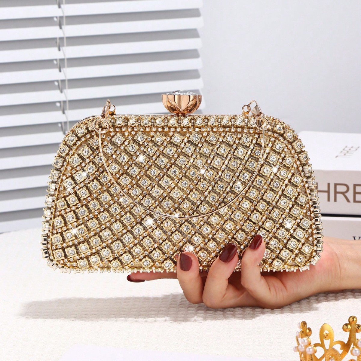 حقائب سهرة فاخرة مرصعة بالألما - مراجعة Evening Bag Beaded وسعره