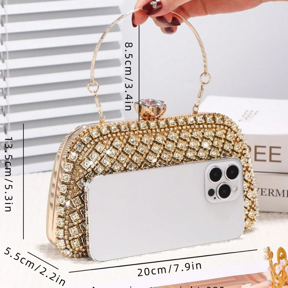 حقائب سهرة فاخرة مرصعة بالألما - مراجعة Evening Bag Beaded وسعره
