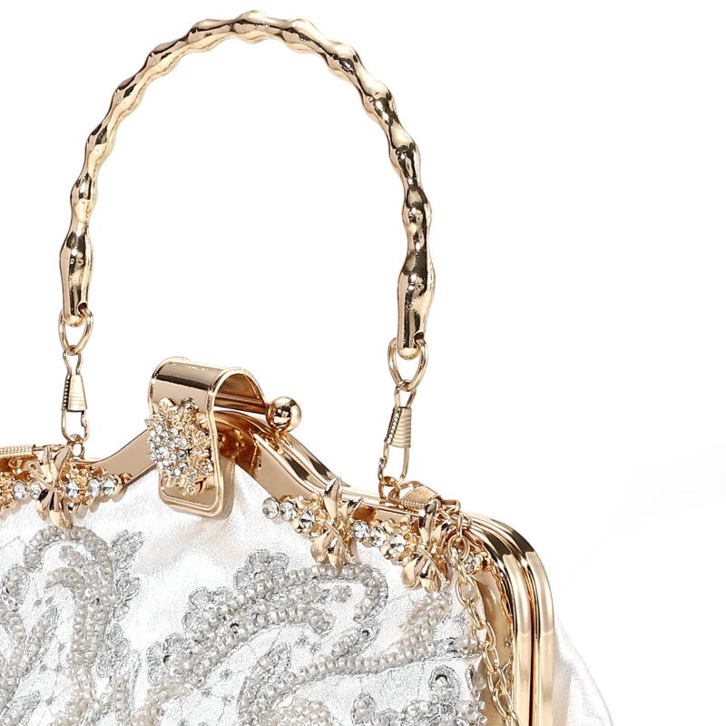 الرجعية الجديدة المطرزة مطرز ا - مراجعة Evening Bag Beaded وسعره