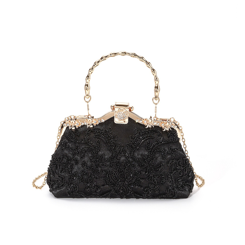 الرجعية الجديدة المطرزة مطرز ا - مراجعة Evening Bag Beaded وسعره